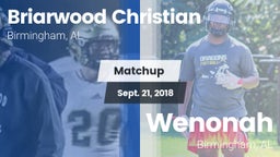 Matchup: Briarwood Christian vs. Wenonah  2018