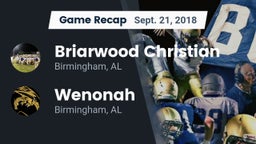 Recap: Briarwood Christian  vs. Wenonah  2018