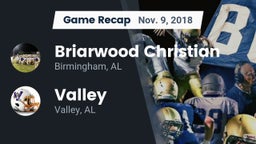 Recap: Briarwood Christian  vs. Valley  2018