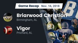 Recap: Briarwood Christian  vs. Vigor  2018