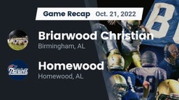 Recap: Briarwood Christian  vs. Homewood  2022