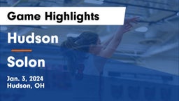 Hudson  vs Solon  Game Highlights - Jan. 3, 2024