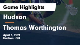 Hudson  vs Thomas Worthington  Game Highlights - April 6, 2024