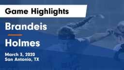 Brandeis  vs Holmes Game Highlights - March 3, 2020