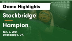 Stockbridge  vs Hampton  Game Highlights - Jan. 5, 2024