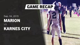 Recap: Marion  vs. Karnes City  2015