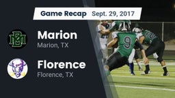 Recap: Marion  vs. Florence  2017