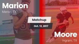 Matchup: Marion  vs. Moore  2017