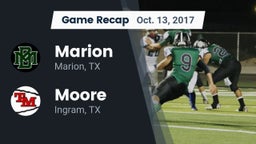 Recap: Marion  vs. Moore  2017