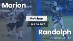 Matchup: Marion  vs. Randolph  2017