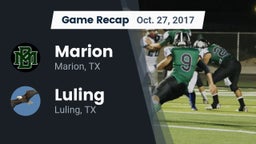Recap: Marion  vs. Luling  2017