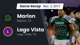 Recap: Marion  vs. Lago Vista  2017