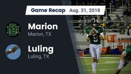 Recap: Marion  vs. Luling  2018