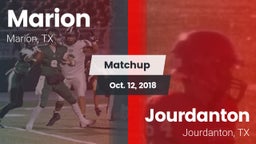 Matchup: Marion  vs. Jourdanton  2018