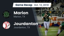 Recap: Marion  vs. Jourdanton  2018