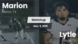 Matchup: Marion  vs. Lytle  2018