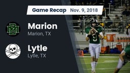 Recap: Marion  vs. Lytle  2018