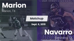 Matchup: Marion  vs. Navarro  2019