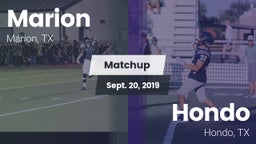 Matchup: Marion  vs. Hondo  2019