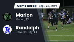 Recap: Marion  vs. Randolph  2019