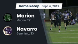 Recap: Marion  vs. Navarro  2019