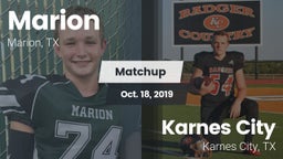 Matchup: Marion  vs. Karnes City  2019