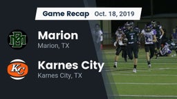 Recap: Marion  vs. Karnes City  2019