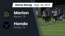 Recap: Marion  vs. Hondo  2019