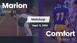 Matchup: Marion  vs. Comfort  2020