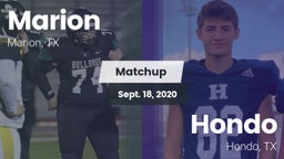 Matchup: Marion  vs. Hondo  2020