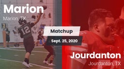 Matchup: Marion  vs. Jourdanton  2020