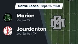 Recap: Marion  vs. Jourdanton  2020