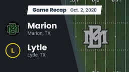 Recap: Marion  vs. Lytle  2020