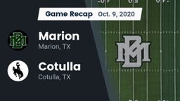 Recap: Marion  vs. Cotulla  2020