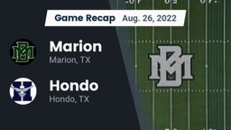 Recap: Marion  vs. Hondo  2022