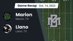 Recap: Marion  vs. Llano  2022