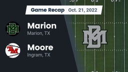 Recap: Marion  vs. Moore  2022