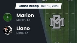 Recap: Marion  vs. Llano  2023