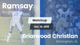 Matchup: Ramsay  vs. Briarwood Christian  2018