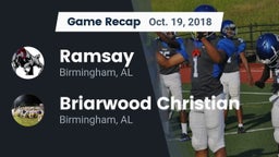 Recap: Ramsay  vs. Briarwood Christian  2018