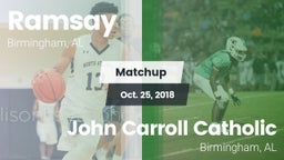 Matchup: Ramsay  vs. John Carroll Catholic  2018
