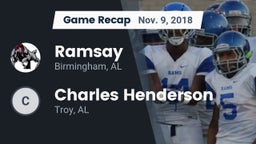 Recap: Ramsay  vs. Charles Henderson  2018