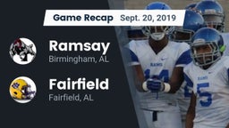 Recap: Ramsay  vs. Fairfield  2019