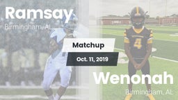 Matchup: Ramsay  vs. Wenonah  2019