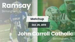 Matchup: Ramsay  vs. John Carroll Catholic  2019