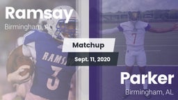 Matchup: Ramsay  vs. Parker  2020
