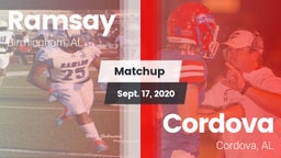 Matchup: Ramsay  vs. Cordova  2020