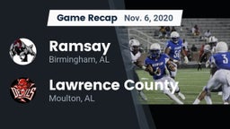 Recap: Ramsay  vs. Lawrence County  2020