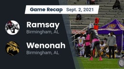 Recap: Ramsay  vs. Wenonah  2021