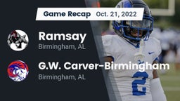 Recap: Ramsay  vs. G.W. Carver-Birmingham  2022